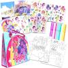 Disney Frozen Activity Tote – Ultimate Princess Adventure Bag with Coloring Books, Stickers, Crayons & Games – Travel-Friendly Art Set for Girls Ages 3+ – Great Gift for Creative Play(MLP)