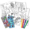 Disney Stitch Stow & Go Activity Kit – 17-Piece Travel Art Set with Coloring Sheets, Crayons, Stickers & Carrying Case – Preschool Creative Kit for Ages 3+(Spidey)
