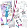 Tara Toys Barbie Tie-Dye Fashion Designer Kit – DIY Design Set for Girls with Dresses, Markers, Stickers & Tools – Create Real Barbie Outfits, Craft Activity for Kids Ages 6+