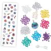 Tara Toys Disney Stitch Charm Bracelet Activity Set – 408-Piece Jewelry Kit for Girls with Beads, Charms & Cords – DIY Friendship Bracelet Craft for Kids Ages 3+ – Official Disney Licensed