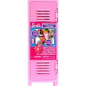 Barbie Design Activity Locker – Creative Kids Craft Set with Mini Journal, Stickers, Clipboard & Working Lock, Portable Art Locker Playset Ages 3+