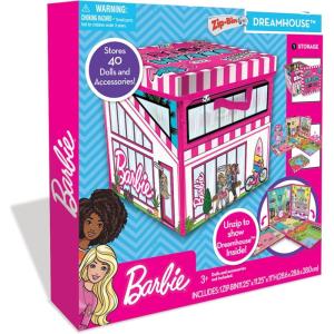 Barbie ZipBin 40 Doll Dream House Toy Box & Playmat(English)