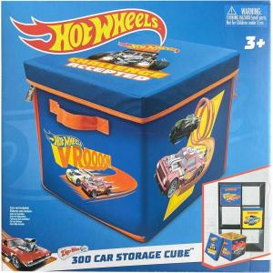 Hot Wheels Tara Toy: ZipBin Ramp It Up – Unzip to Convert Into A 21″x21″ Racetrack Playmat & Car Ramp, Storage & Play, Toy Car Box, Kids Ages 3+(Storage Cube)
