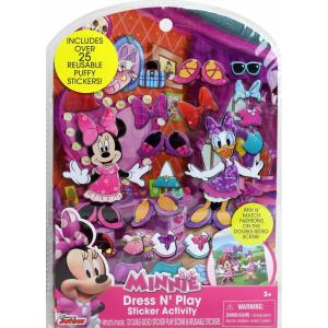 Tara Toy Minnie Mouse Stick N Play – 25ct – Resuable Stickers, Double Sided Scene(Minnie)