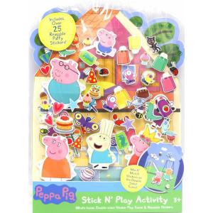 Tara Toy Minnie Mouse Stick N Play – 25ct – Resuable Stickers, Double Sided Scene(Peppa)