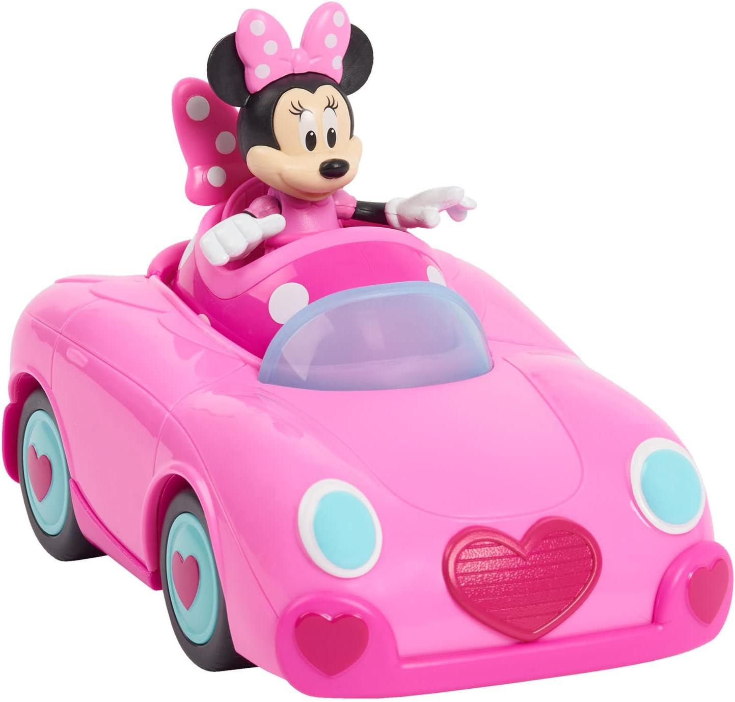 image:imageDisney Junior Mickey Mouse Funhouse Transforming Vehicle Minnie Mouse Pink Toy Car Preschool Kids Toys for Ages 3 Up by Just Play