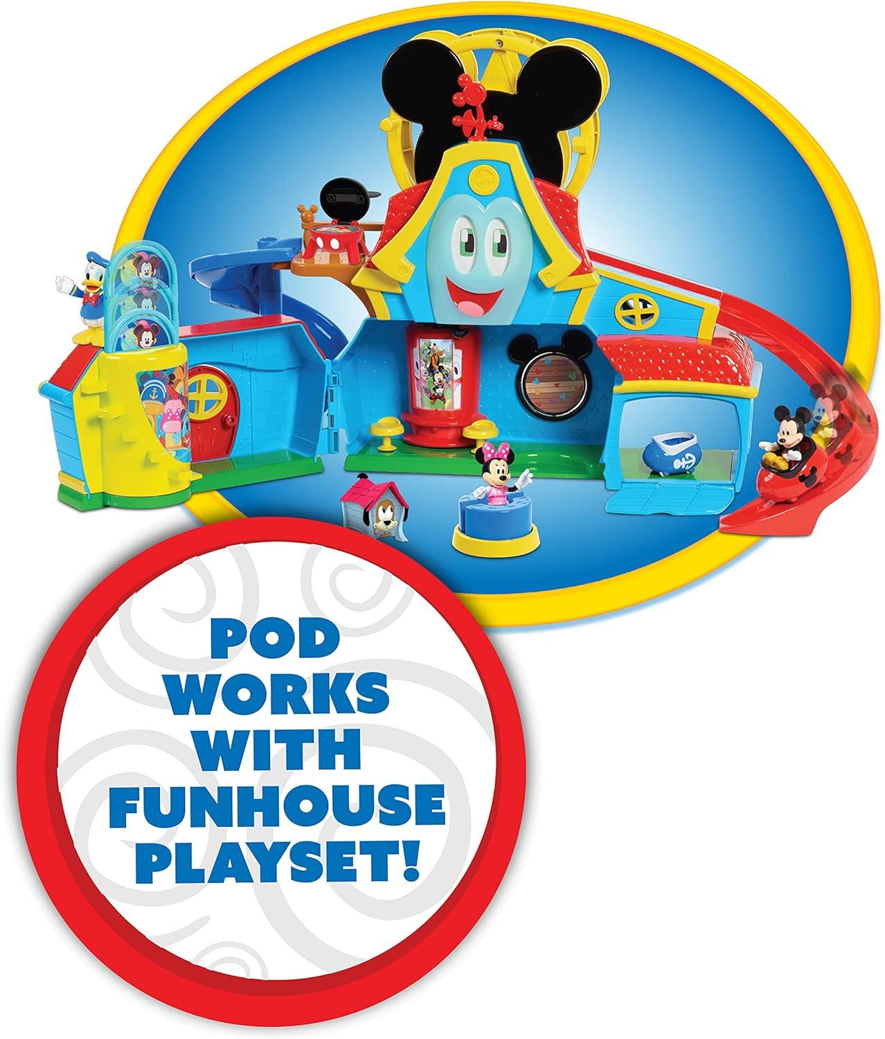 image:imageDisney Junior Mickey Mouse Funhouse Transforming Vehicle Minnie Mouse Pink Toy Car Preschool Kids Toys for Ages 3 Up by Just Play