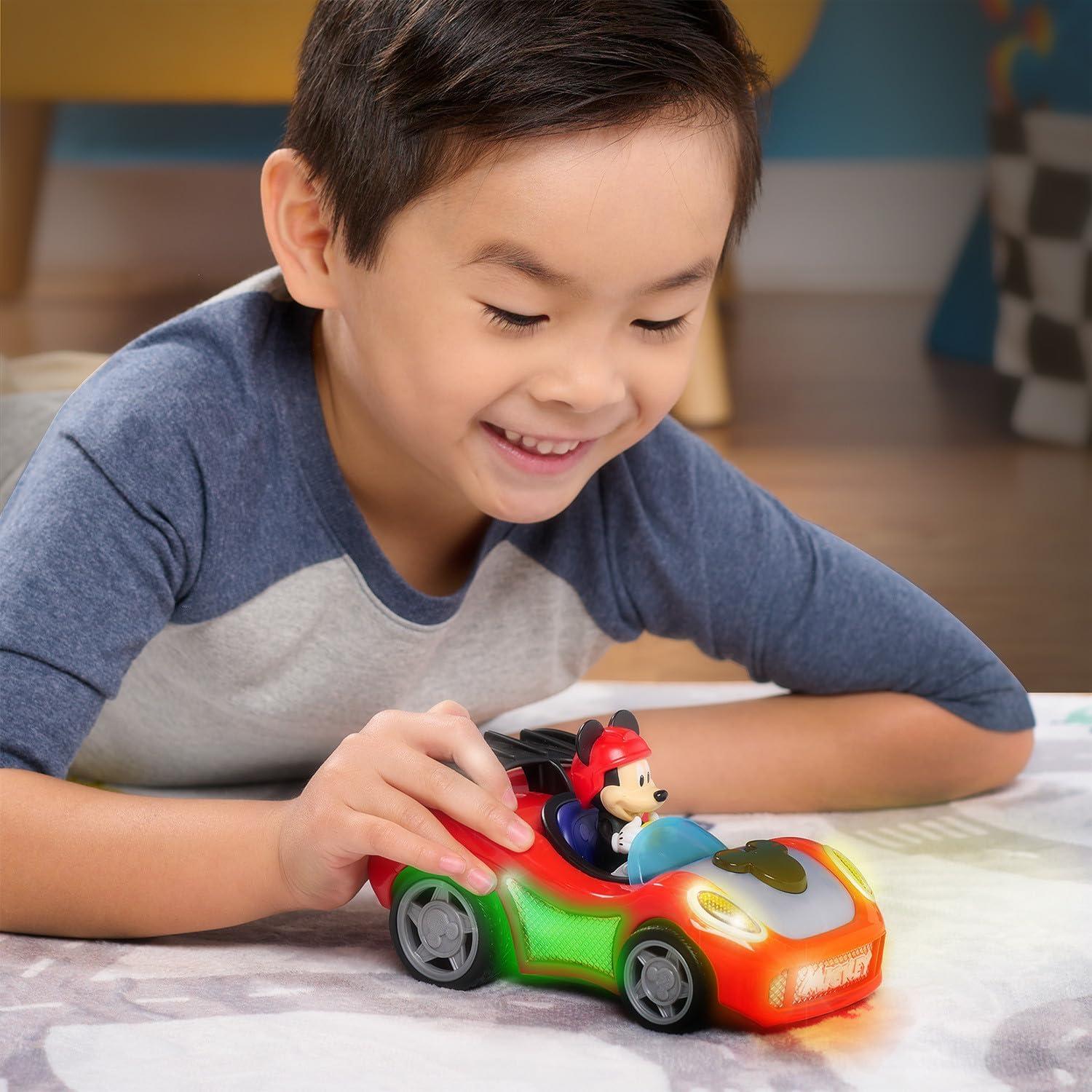 image:imageMickey Mouse Rev n Go Vehicles with Lights and Sounds Mickeys Car Mickey Mouse Phrases Kids Toys for Ages 3 Up by Just Play