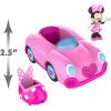 Disney Junior Mickey Mouse Funhouse Transforming Vehicle, Minnie Mouse, Pink Toy Car, Preschool, Kids Toys for Ages 3 Up by Just Play