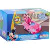 Disney Junior Mickey Mouse Funhouse Transforming Vehicle, Minnie Mouse, Pink Toy Car, Preschool, Kids Toys for Ages 3 Up by Just Play