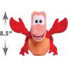 Disney Princess Singing and Snapping Sebastian 10-inch Plush Stuffed Animal, Red Crab, Kids Toys for Ages 3 Up by Just Play