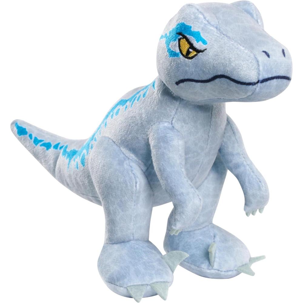 image:imageJURASSIC WORLD Blue 7inch Small Plush Dinosaur Velociraptor Stuffed Animal Kids Toys for Ages 3 Up by Just Play