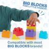 CoComelon Stacking Train, 40 Piece Large Building Block Set, 2 Figures, Colors, Numbers, Officially Licensed Kids Toys for Ages 18 Month by Just Play
