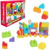 CoComelon Stacking Train, 40 Piece Large Building Block Set, 2 Figures, Colors, Numbers, Officially Licensed Kids Toys for Ages 18 Month by Just Play