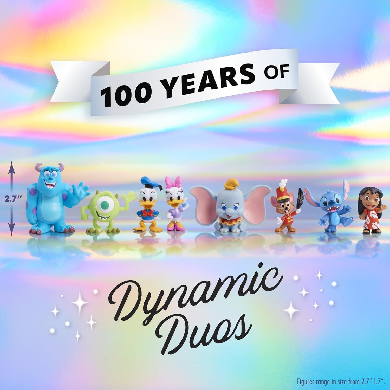 image:imageDisney100 Years of Dynamic Duos Celebration Collection Limited Edition 8Piece Figure Pack Kids Toys for Ages 3 Up by Just Play