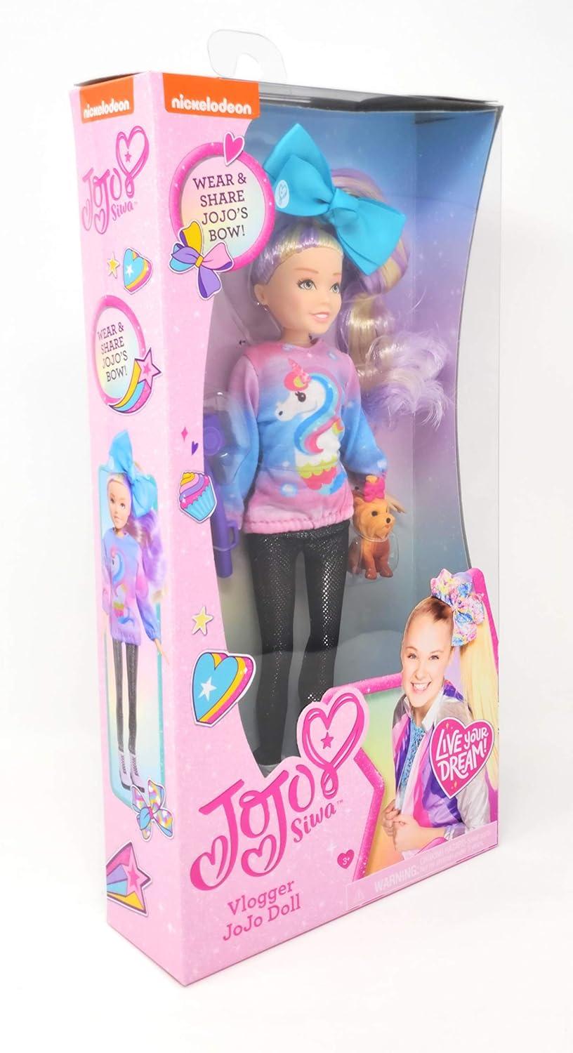 image:imageJoJo Siwa 10Inch Fashion Vlogger Articulated Doll in Unicorn Outfit Includes Camera and Bow Bow Accessories Kids Toys for Ages 3 Up by Just Play