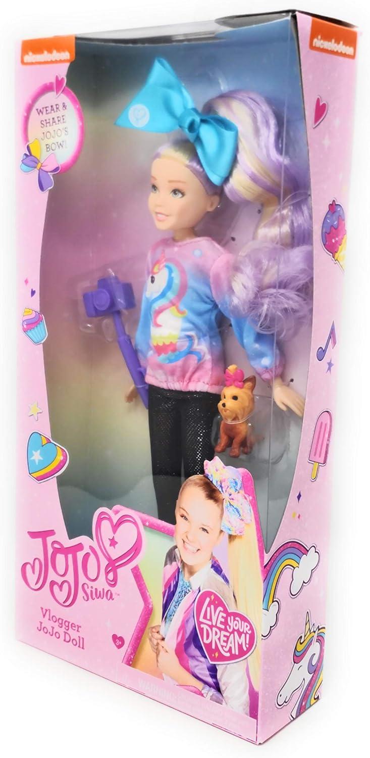 image:imageJoJo Siwa 10Inch Fashion Vlogger Articulated Doll in Unicorn Outfit Includes Camera and Bow Bow Accessories Kids Toys for Ages 3 Up by Just Play