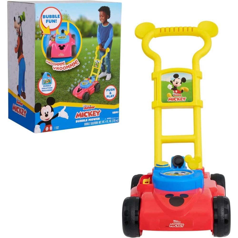 image:imageDisney Junior Mickey Mouse Bubble Mower Pretend Play and Outdoor Kids Toys for Ages 3 Up Amazon Exclusive by Just Play