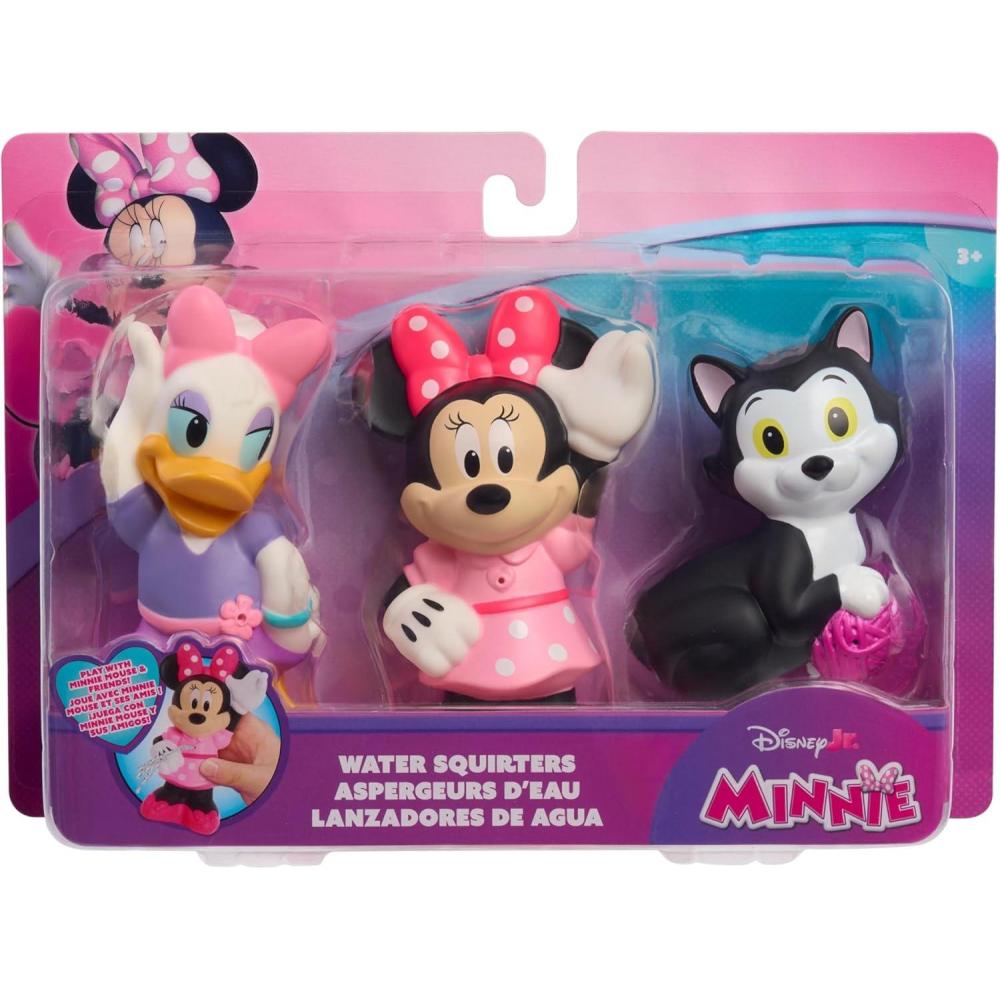 image:imageDisney Junior Minnie Mouse 3Pack Bath Toys Figures Include Minnie Mouse Daisy Duck and Figaro Kids Toys for Ages 3 Up by Just Play
