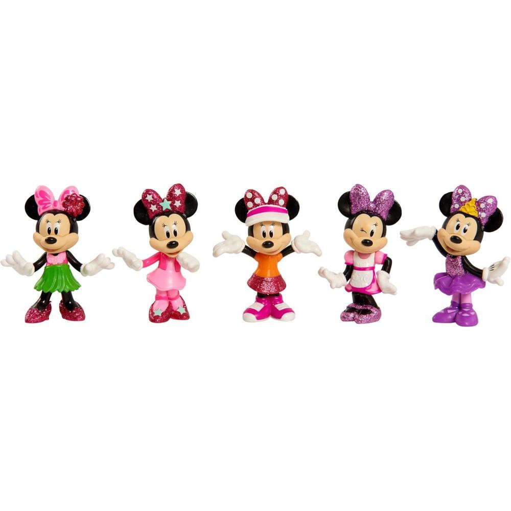 image:imageDisney Junior Minnie Mouse 3inch Collectible Figure Set 5 Piece Set Kids Toys for Ages 3 Up by Just Play