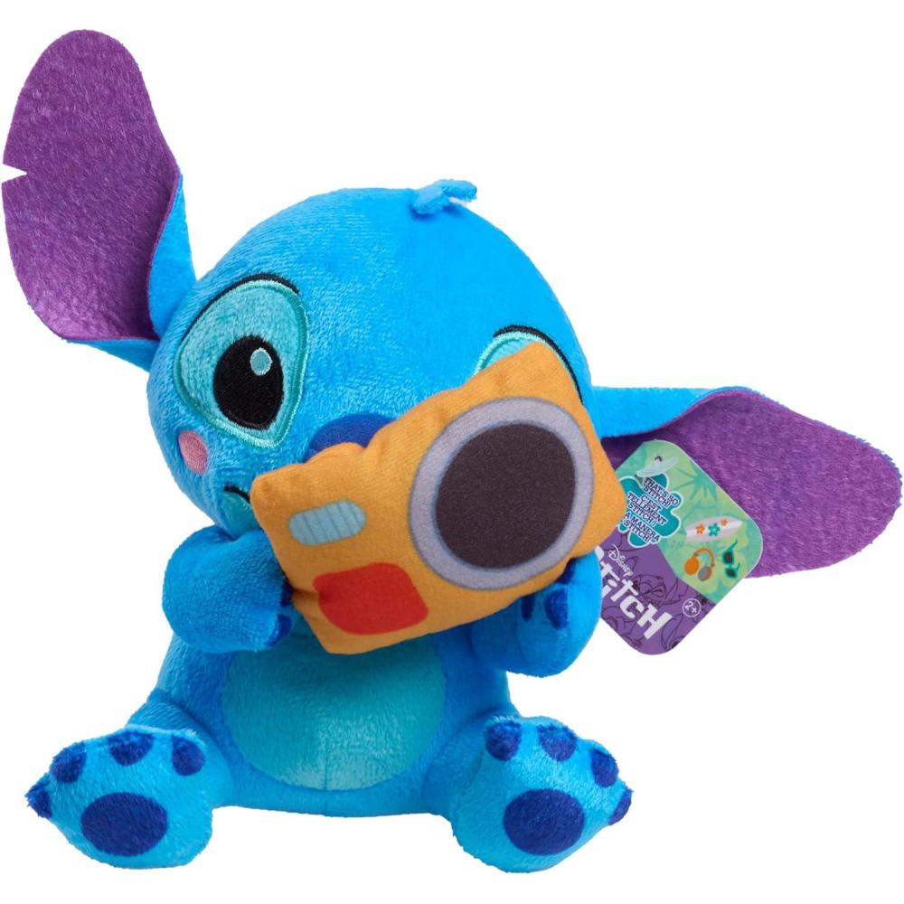 image:imageDisney Stitch Thats So Stitch Small 7inch Plush with Camera Stuffed Animal Soft Material Kids Toys for Ages 2 Up by Just PlaySmall