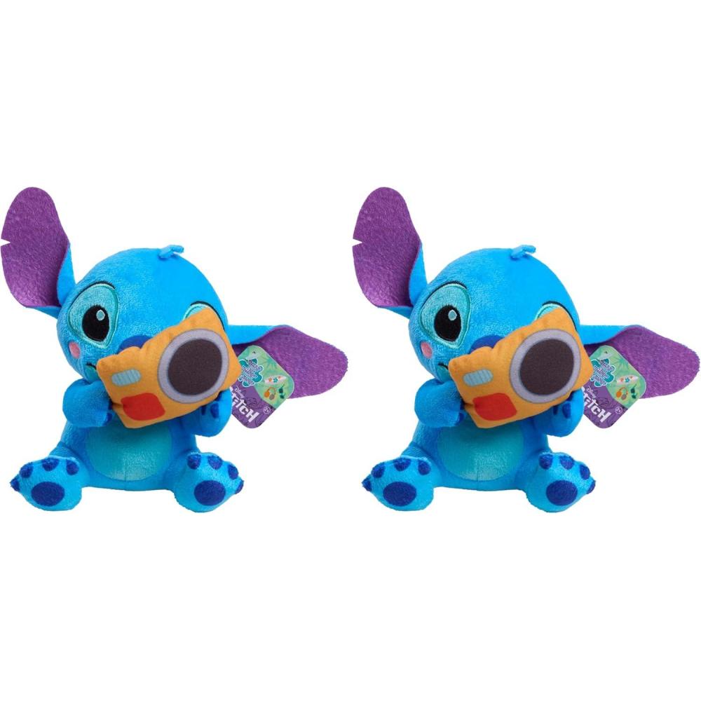 image:imageDisney Stitch Thats So Stitch Small 7inch Plush with Camera Stuffed Animal Soft Material Kids Toys for Ages 2 Up by Just PlaySmall Pack of 2
