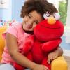 Sesame Street Sleepy Friends 22-inch Elmo Soft and Squishy Plush with Embroidered Details, Red Monster, Kids Toys for Ages 0+ by Just Play