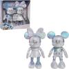 Disney100 Years of Wonder Mickey Mouse & Minnie Mouse Collector Set Plush Stuffed Animals, Kids Toys for Ages 2 Up by Just Play(Medium)