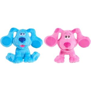 Blue’s Clues & You! 7-inch Beanbag Plush Blue & Magenta 2-Pack, Stuffed Animals, Dog