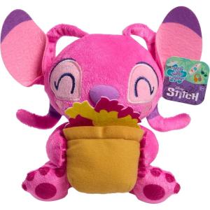Disney Stitch Thatâ€™s So Stitch Small 7-inch Plush Angel with Flowerpot Stuffed Animal, Soft Material, Kids Toys for Ages 2 Up by Just Play