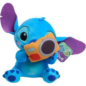Disney Stitch That’s So Stitch Small 7-inch Plush with Camera Stuffed Animal, Soft Material, Kids Toys for Ages 2 Up by Just Play(Small)
