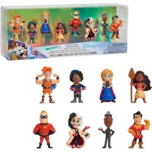 Disney100 Years of Relentless Pursuit, Limited Edition 8-piece Figure Set, Kids Toys for Ages 3 Up by Just Play(Relentless Pursuit)