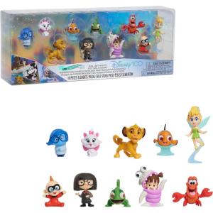Disney100 Years of Spirited Adventures, Limited Edition 9-piece Figure Set, Kids Toys for Ages 3 Up by Just Play(Small But Mighty)