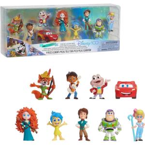 Disney100 Years of Spirited Adventures, Limited Edition 9-piece Figure Set, Kids Toys for Ages 3 Up by Just Play(Spirited Adventures)