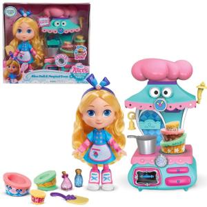 Disney Junior Alice’s Wonderland Bakery 10-inch Alice & Magical Oven Doll and Accesory Set, Kids Toys for Ages 3 Up by Just Play
