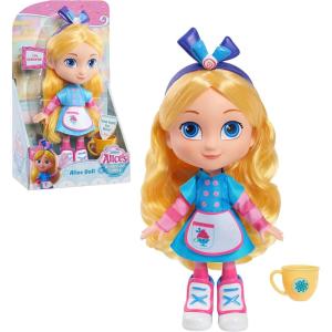 Disney Junior Alice’s Wonderland Bakery Alice 10-inch Large Doll and Accessories, Kids Toys for Ages 3 Up by Just Play