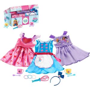 Just Play Disney Junior Alice’s Wonderland Bakery Dress Up and Pretend Play Trunk Set, Size 4-6X, Officially Licensed Kids Toys for Ages 3 Up, Amazon Exclusive