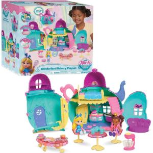 Just Play Disney Junior Alice’s Wonderland Bakery Playset and Toy Figures, 15 Pieces, Officially Licensed Kids Toys for Ages 3 Up, Amazon Exclusive