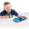 Hot Wheels Color Crashers Cyber Speeder Vehicle, 10-Inch Blue Motorized Toy Car with Lights and Realistic Racing Sounds, Kids Toys for Ages 3 Up by Just Play(Blue)