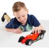 Hot Wheels Color Crashers Cyber Speeder Vehicle, 10-Inch Blue Motorized Toy Car with Lights and Realistic Racing Sounds, Kids Toys for Ages 3 Up by Just Play(Red)