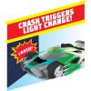 Hot Wheels Color Crashers Cyber Speeder Vehicle, 10-Inch Blue Motorized Toy Car with Lights and Realistic Racing Sounds, Kids Toys for Ages 3 Up by Just Play(Green)