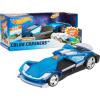Hot Wheels Color Crashers Cyber Speeder Vehicle, 10-Inch Blue Motorized Toy Car with Lights and Realistic Racing Sounds, Kids Toys for Ages 3 Up by Just Play(Blue)