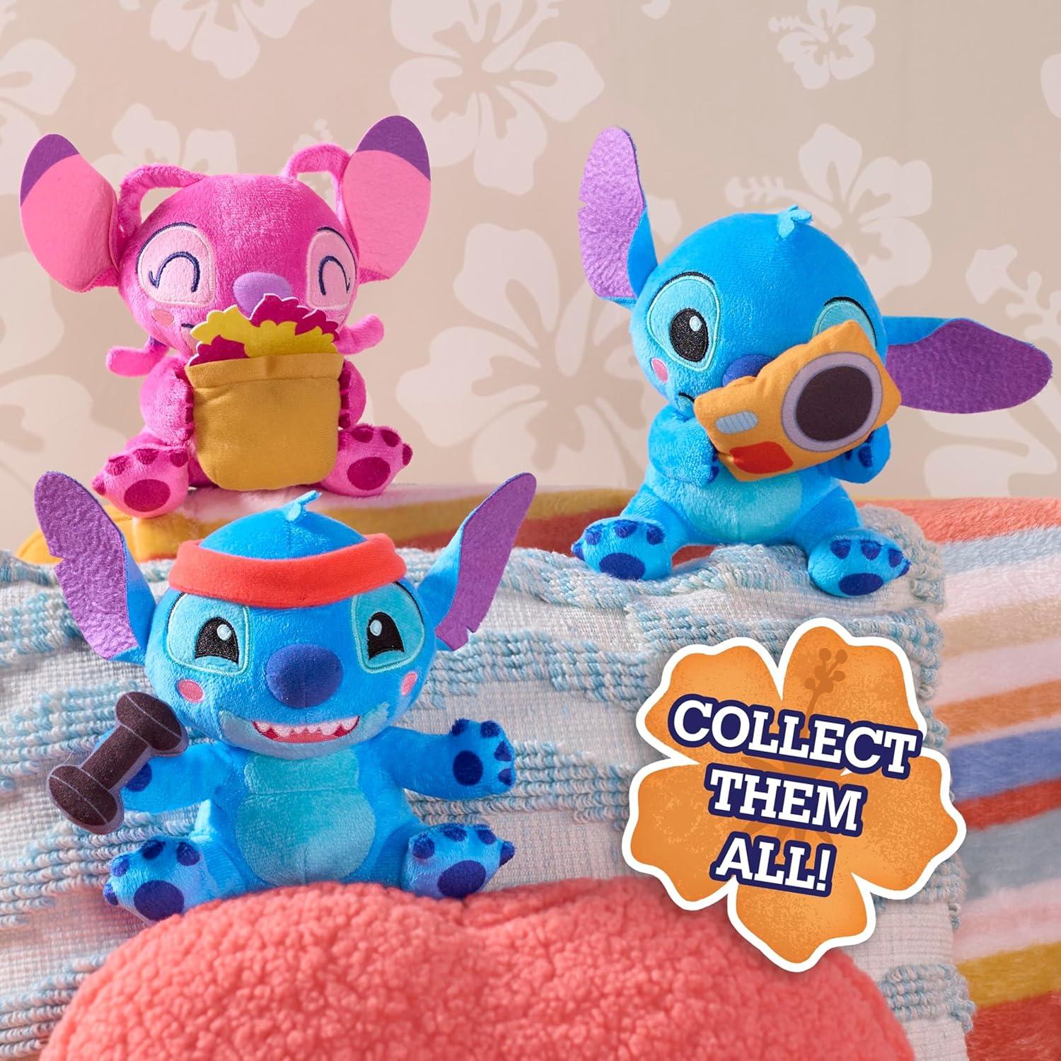 image:imageDisney Stitch thats So Stitch Small 7inch Plush with Barbell Stuffed Animal Soft Material Easter Basket Fillers Gifts Presents Kids Toys for Ages 2 Up by Just Play