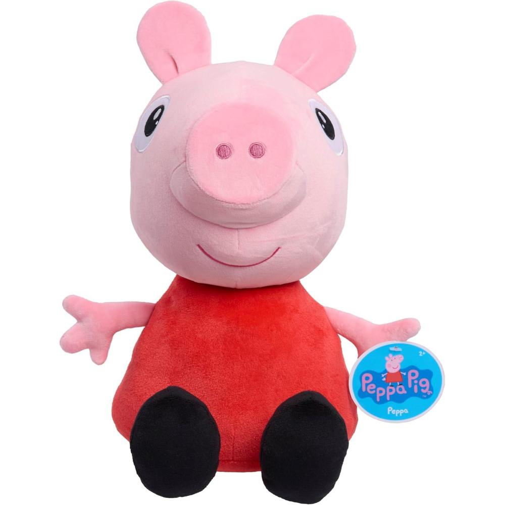 image:imagePeppa Pig 2 lb Weighted Large Plush 12inch Stuffed Animal Kids Toys for Ages 2 Up by Just Play