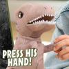 JURASSIC WORLD Rebirth Roaring T. rex, 10.5 Inch Interactive Plush Dinosaur Toy, Boys and Girls Ages 3 and Up, Kids Toys for Ages 3 Up by Just Play