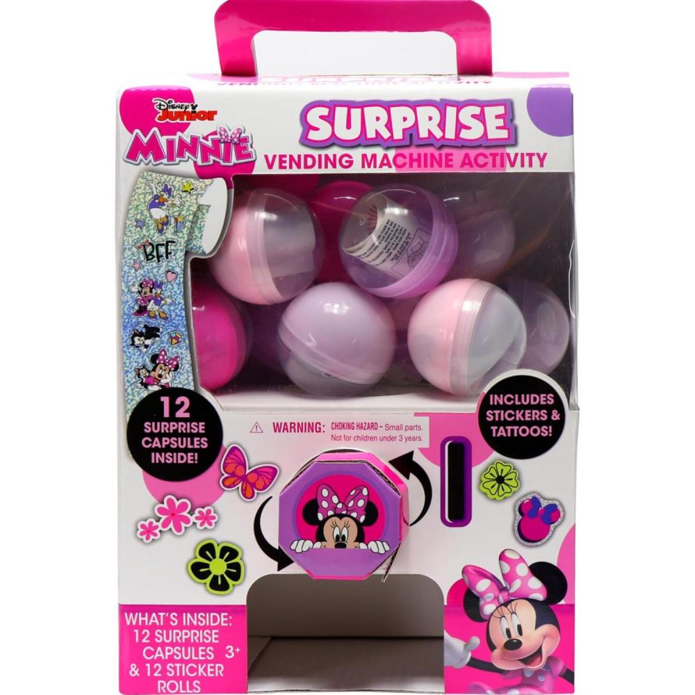 image:imageSpidey and His Amazing Friends Surprise Vending Machine Activity 25Pieces Stickers Temporary Tattoos Kids Toys for Ages 3 UpMinnie