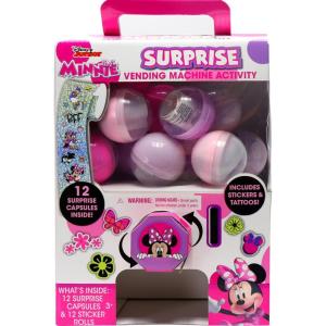 Spidey and His Amazing Friends Surprise Vending Machine Activity, 25-Pieces, Stickers, Temporary Tattoos, Kids Toys for Ages 3 Up(Minnie)