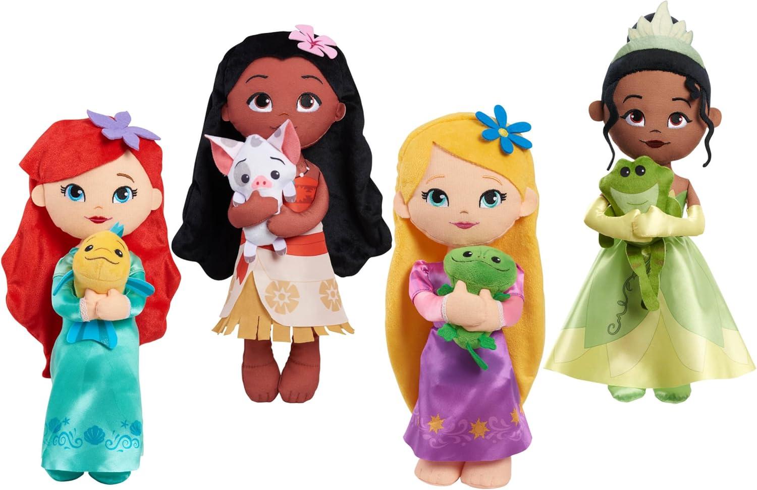 image:imageDisney Princess Lil Friends Plush Tiana amp Naveen 145inch Plush Doll Officially Licensed Kids Toys for Ages 3 Up Gifts and Presents by Just Play