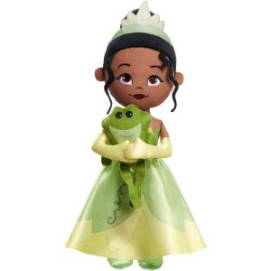 Disney Princess Lil’ Friends Plush Tiana & Naveen 14.5-inch Plush Doll, Officially Licensed Kids Toys for Ages 3 Up, Gifts and Presents by Just Play