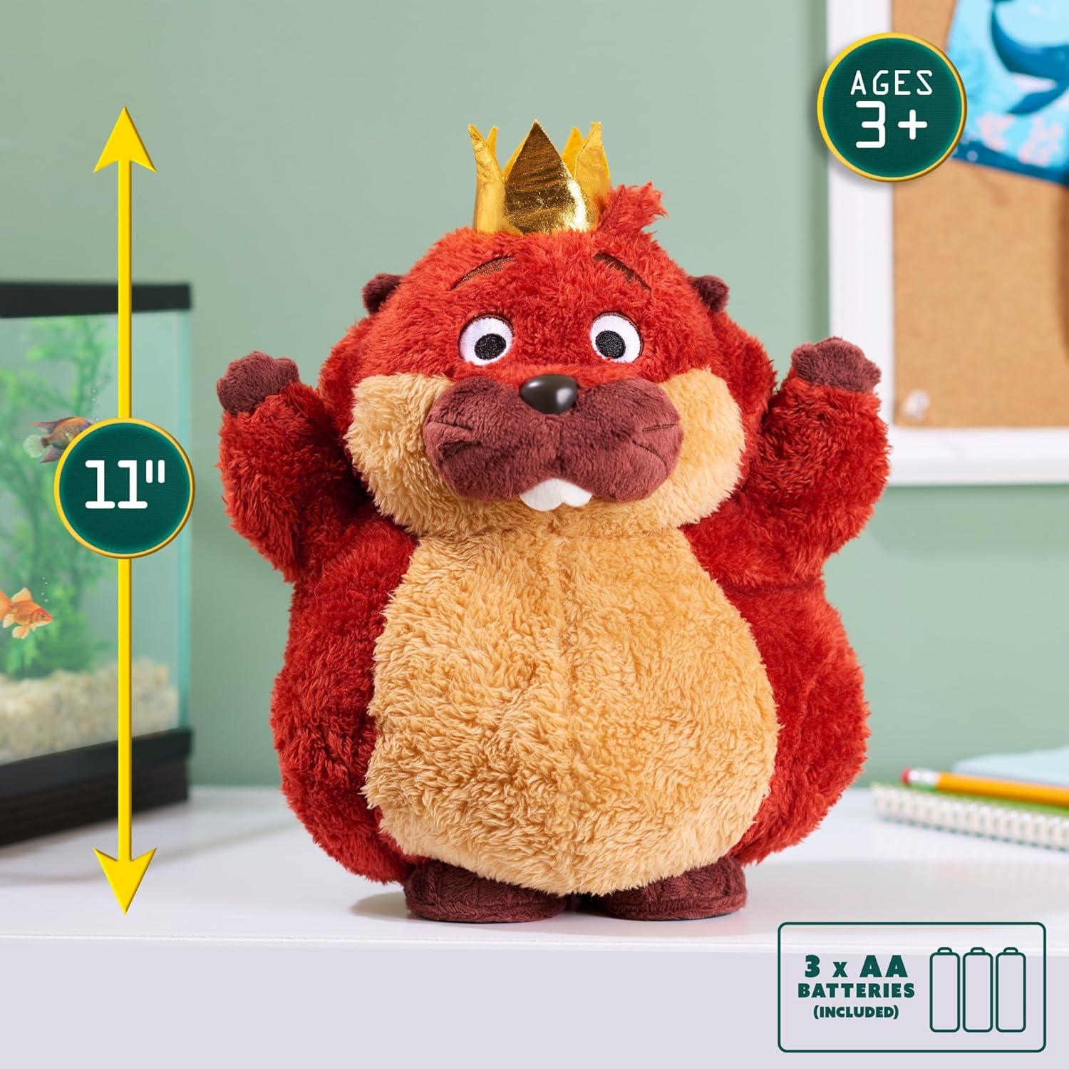 image:imageDisney and Pixars Hoppers Workin Out King George Feature Plush Talking amp Moving Plush Toy for Kids and Movie Fans Inspired by The Hoppers Movie Kids Toys for Ages 3 Up by Just Play